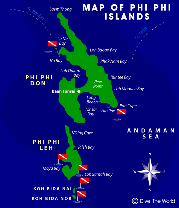 Maps of Thailand - Map Index - Dive The World Thailand